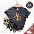 thumbnail image 1 of Mardi Gras Crawfish T-Shirt: Louisiana Carnival Fleur De Lis All Size S-5Xl, 1 of 5