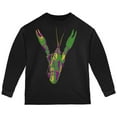 thumbnail image 1 of Mardi Gras Crawfish Toddler Long Sleeve T Shirt Black 3T, 1 of 1