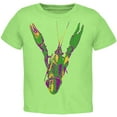 thumbnail image 1 of Mardi Gras Crawfish Toddler T Shirt Lime 2T, 1 of 1