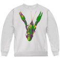 thumbnail image 1 of Mardi Gras Crawfish Youth Sweatshirt White YMD, 1 of 2