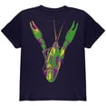 thumbnail image 1 of Mardi Gras Crawfish Youth T Shirt Navy YXL, 1 of 1