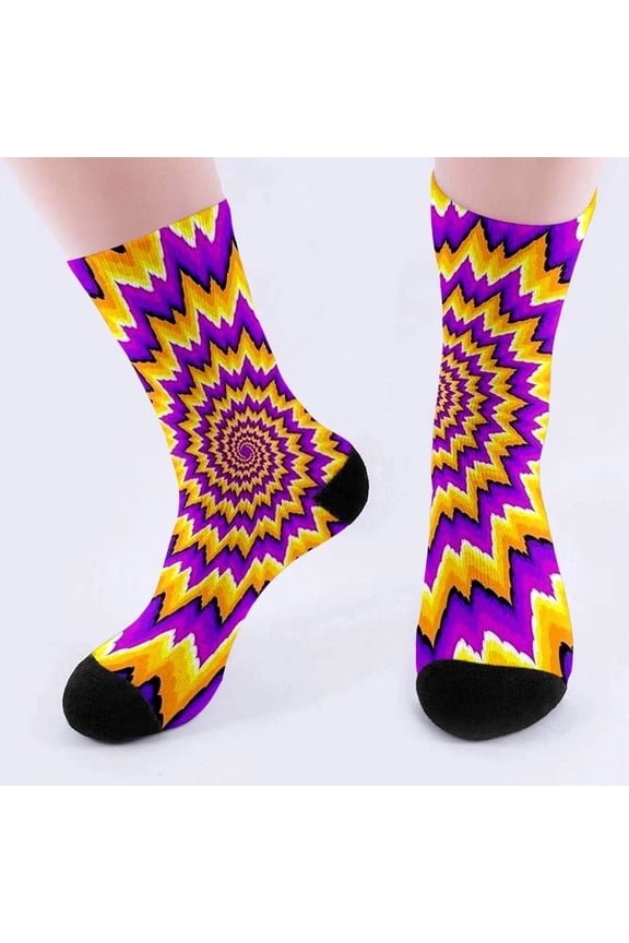 Mardi Gras Crew Socks Womens Cute Crew Socks Lightning Bolt Carnival Mardi Gras Dress Socks For Men Socks Yellow One Size