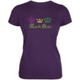 thumbnail image 1 of Mardi Gras Crowns Purple Juniors Soft T-Shirt - X-Large, 1 of 1