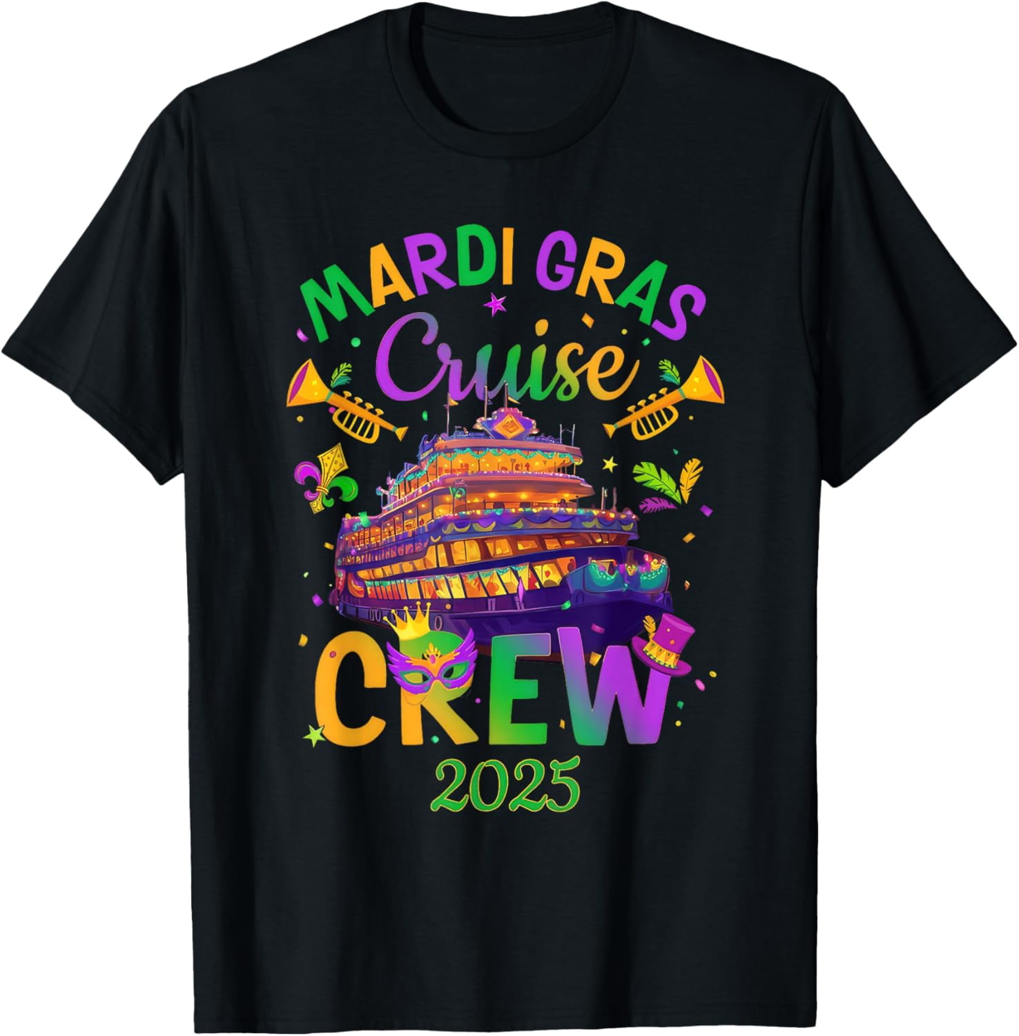 Mardi Gras Cruise Crew 2025 Trip New Orleans Family Matching TShirt