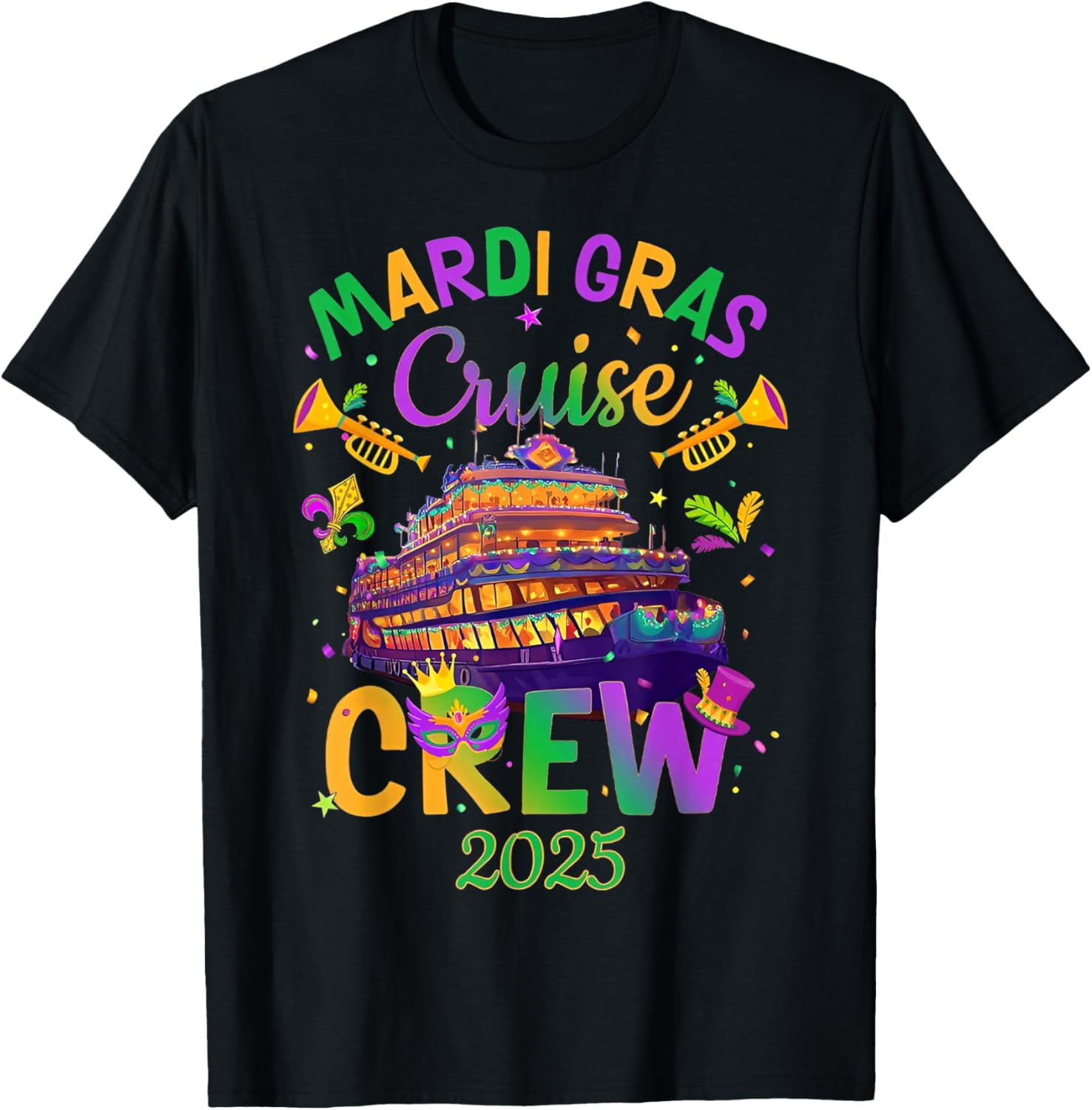 Mardi Gras Cruise Crew 2025 Trip New Orleans Family Matching TShirt