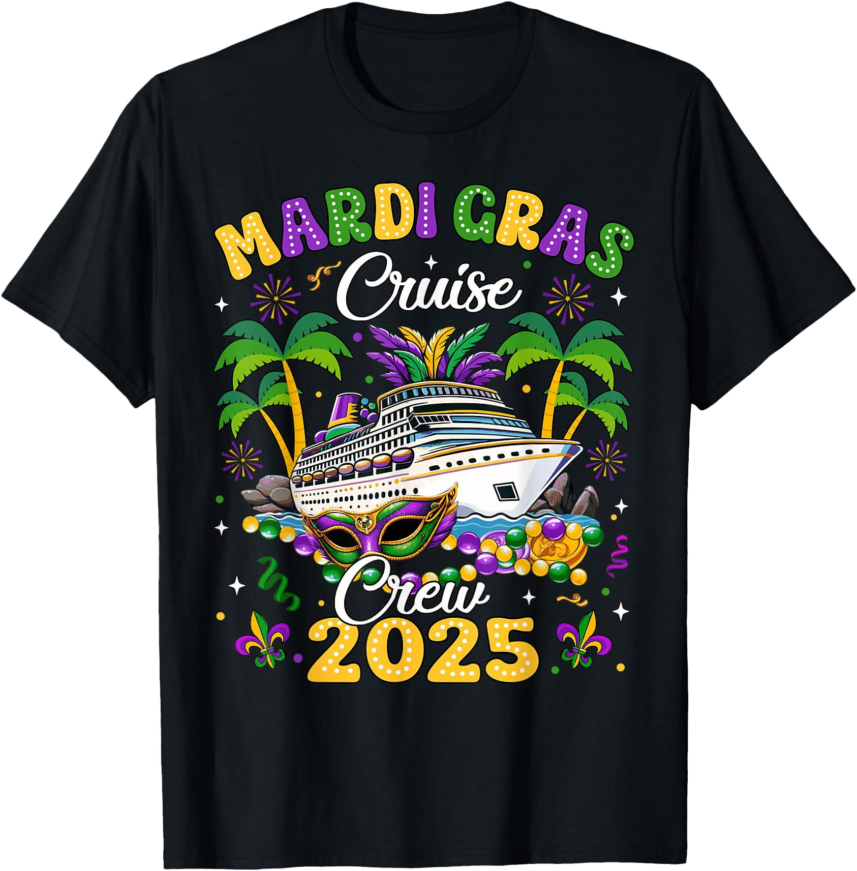 Mardi Gras Cruise Crew 2025 Trip New Orleans Family Matching TShirt