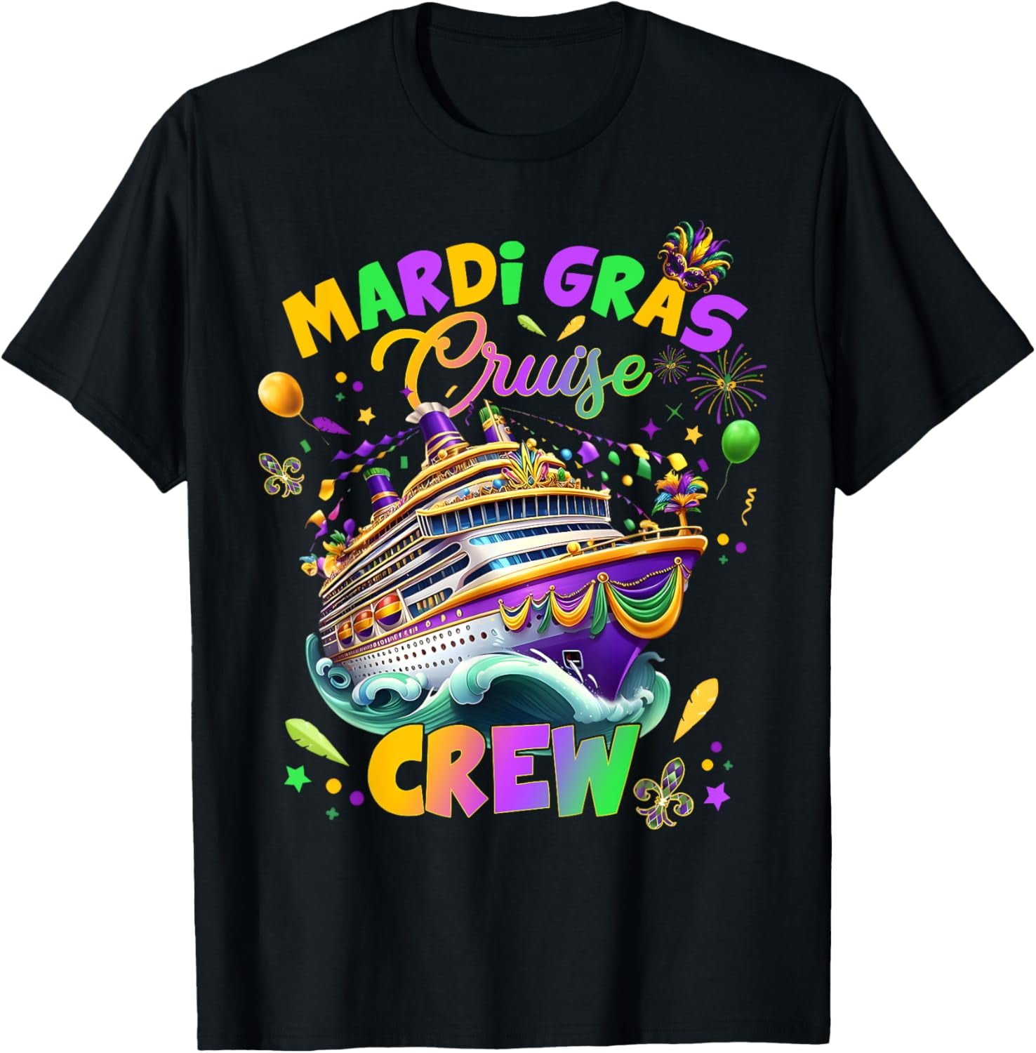 Mardi Gras Cruise Crew 2025 Trip New Orleans Family Matching TShirt