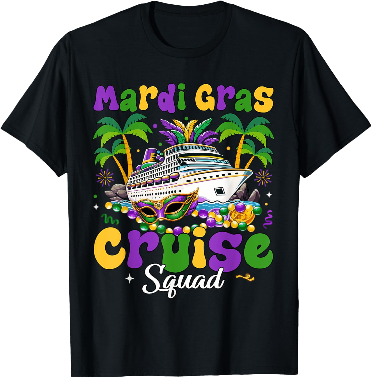 Mardi Gras Cruise Crew 2025 Trip New Orleans Family Matching TShirt
