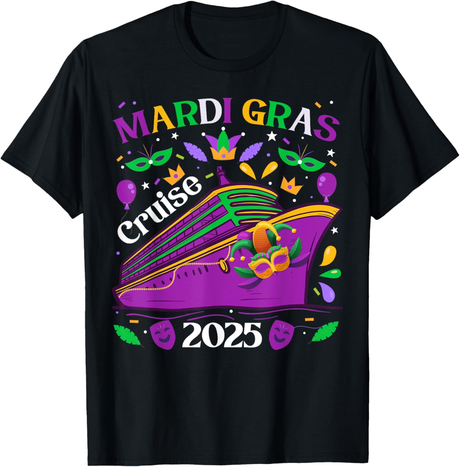 Mardi Gras Cruise Crew 2025 Trip New Orleans Matching Family TShirt