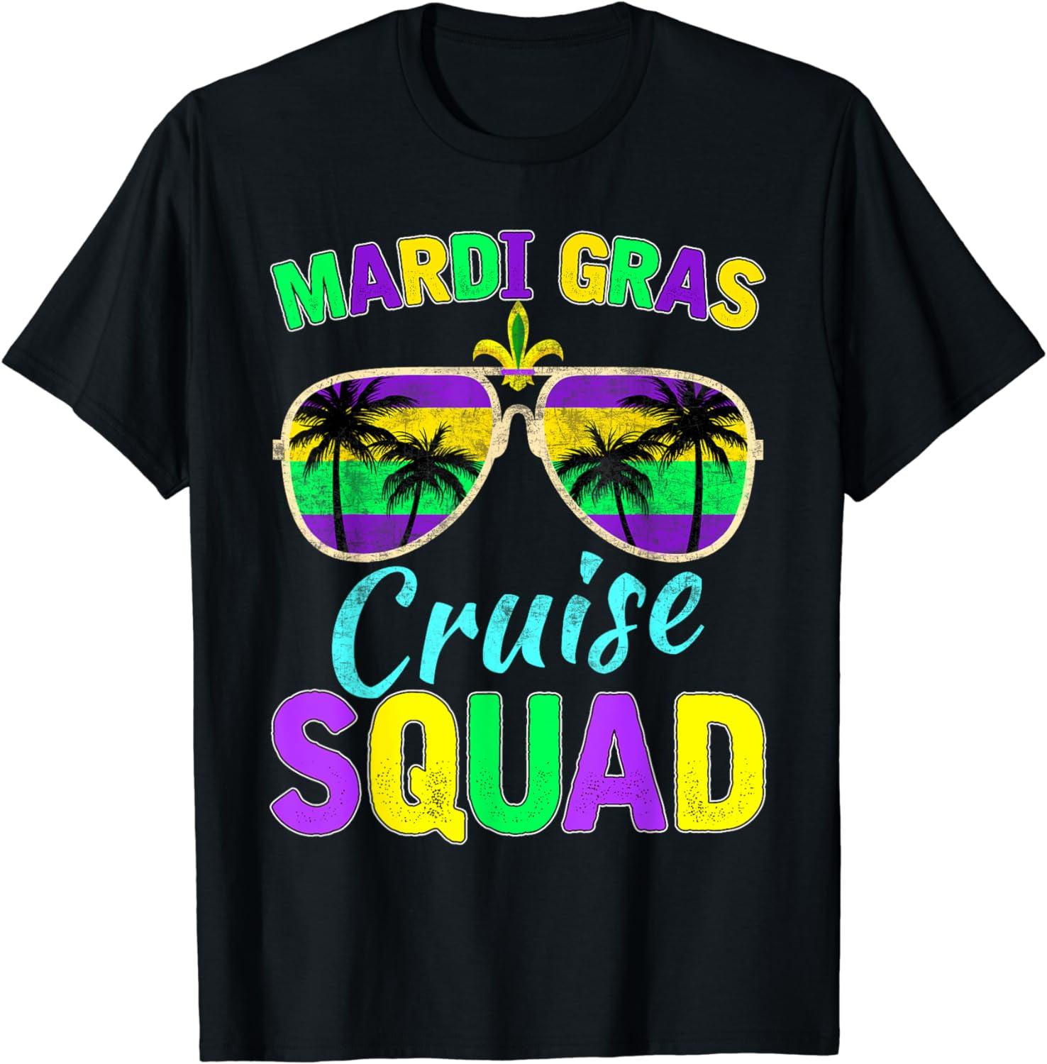 Mardi Gras Cruise Squad 2024 Matching Group Family Vacation Cotton T ...