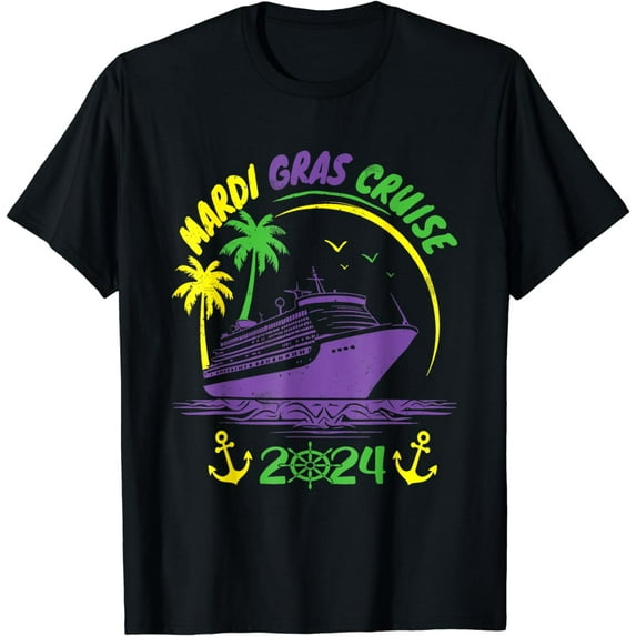 Mardi Gras Cruise Squad 2024 Matching Group Family Vacation T-Shirt