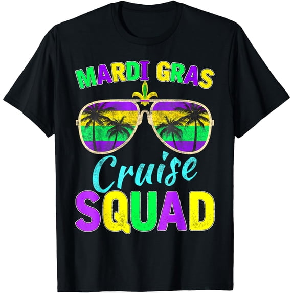 Mardi Gras Cruise Squad 2024 Matching Group Family Vacation T-Shirt