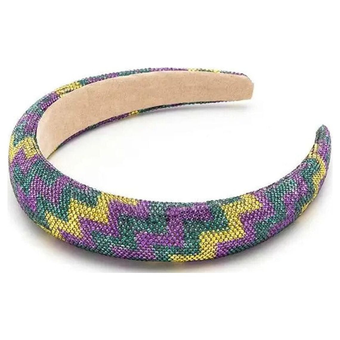 mardi gras jeweled headband