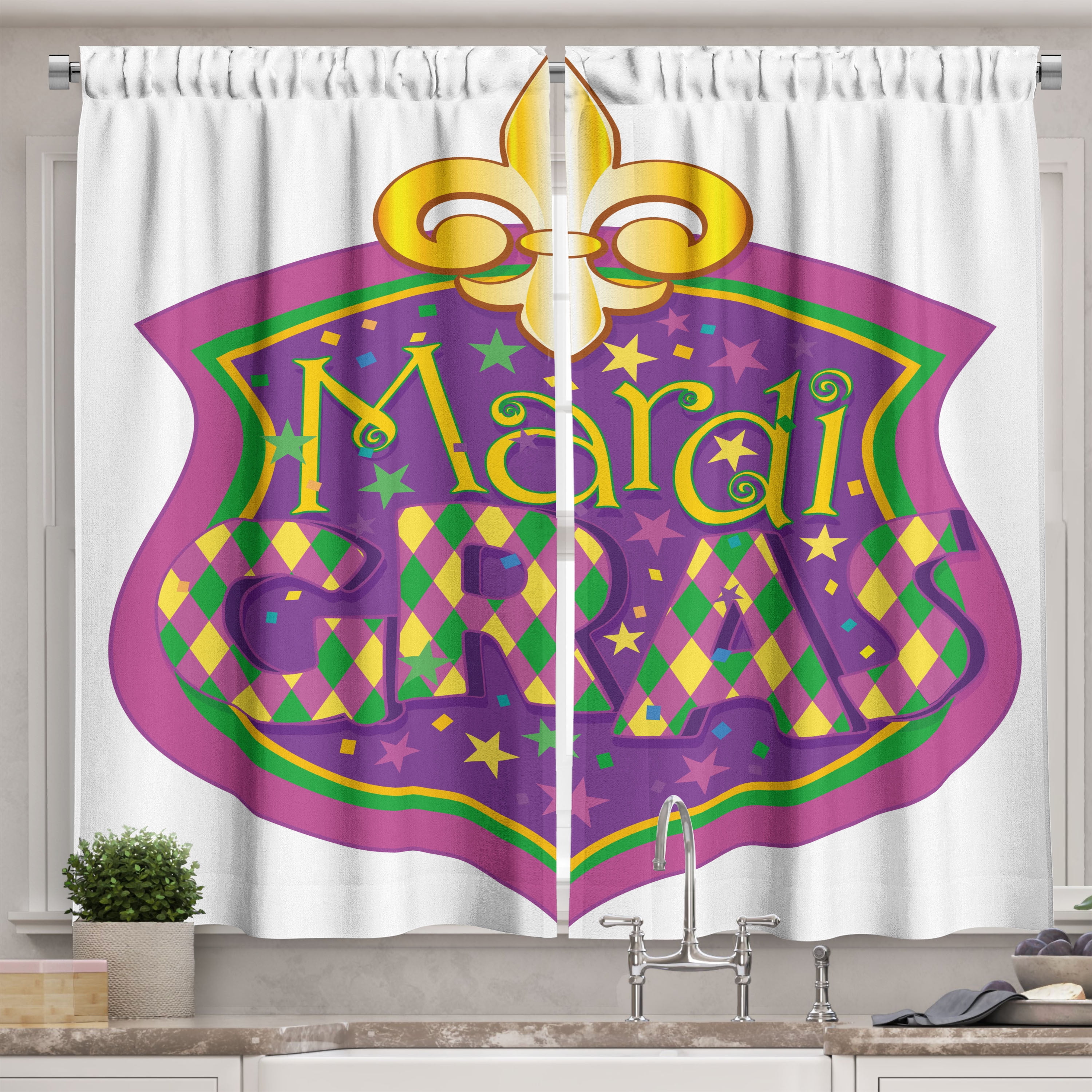 mardi gras curtain lights