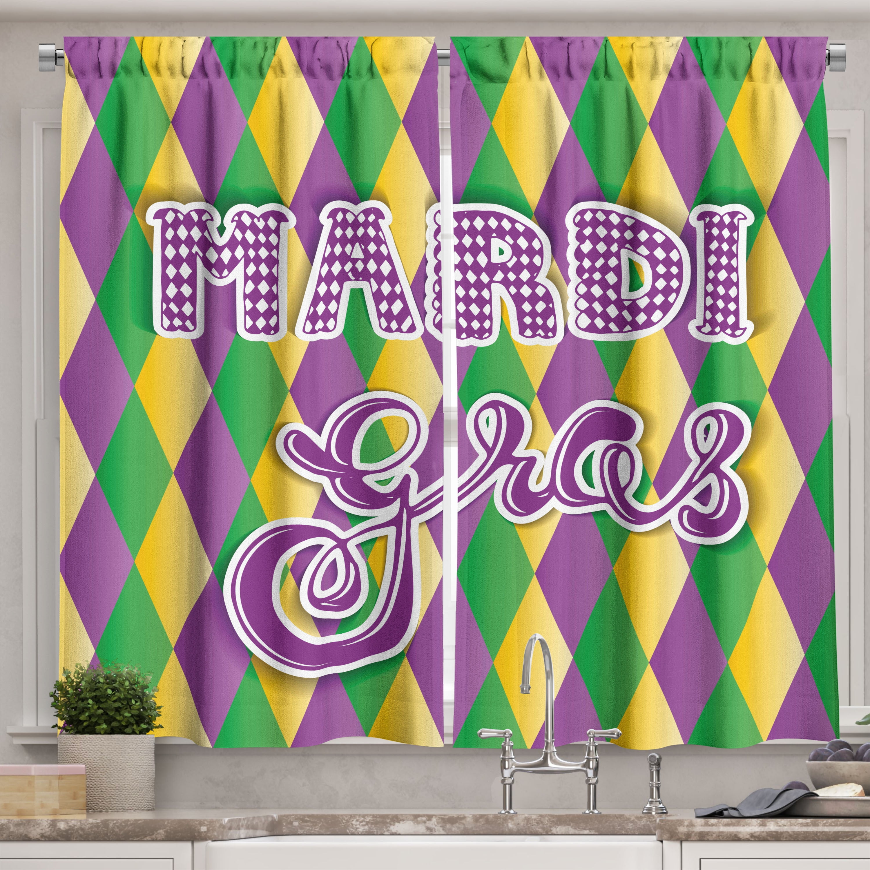 mardi gras curtain lights