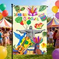 thumbnail image 1 of Mardi Gras Decorations Mardi Gras Garden Flag New Orleans Party Mardi Gras Hanging Garland for Home Outdoor Indoor Decor Double Sided Masquerade Mask Holiday Party Yard Decoration 12.6x18.5in, 1 of 6