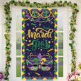 thumbnail image 1 of Mardi Gras Decorations New Orleans Brazi Carnival Door Cover Fat Tuesday Mardi Gras Decorations and Supplies for Home Party$$Electronics Accessories, 1 of 7