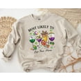 thumbnail image 1 of Mardi Gras Drinks Sweatshirt, Most Likely To Mardi Gras Shirt, Mardi Gras Carnival Sweater, New Orleans Mardi Gras, Purple Green Gold Shirt, Full size S-5XL, 1 of 5