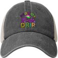 mardi gras baseball cap