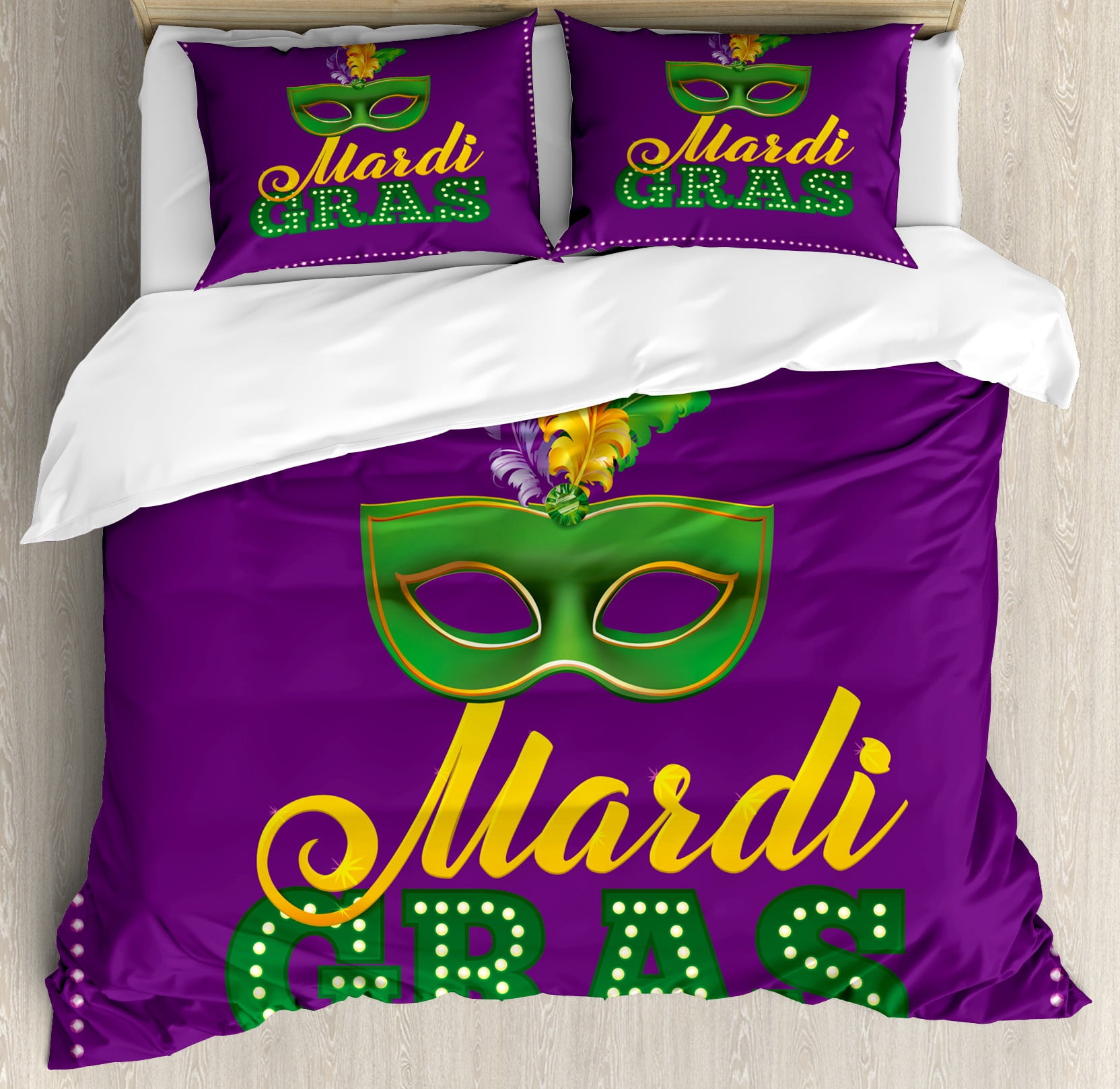 mardi gras bedding