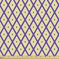 thumbnail image 1 of Ambesonne Mardi Gras Fabric by the Yard Upholstery, Traditional Carnival, 10 Yards, Purple Yellow Green, 1 of 4