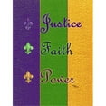 thumbnail image 1 of Mardi Gras Flag - Garden Size, 1 of 1