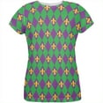 thumbnail image 1 of Mardi Gras Fleur De Lis All Over Womens T-Shirt - Medium, 1 of 2