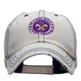 thumbnail image 1 of Mardi Gras Fleur De Lis Badge Embroidered Low Profile Cotton Mesh Cap - Putty OSFM, 1 of 5