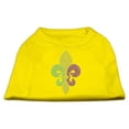 thumbnail image 1 of Mardi Gras Fleur De Lis Rhinestone Dog Shirt Yellow XXL - 18, 1 of 1