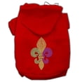 thumbnail image 1 of Mardi Gras Fleur De Lis Rhinestone Hoodies Red L - 14, 1 of 1