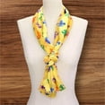 thumbnail image 1 of Mardi Gras Fleur de Lis Patterned Lightweight Scarf, 1 of 4
