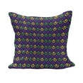 thumbnail image 1 of Mardi Gras Fluffy Throw Pillow Cushion Cover, Antique Old Fashioned Motifs in Mardi Gras Holiday Colors Tile Pattern, Decorative Square Pillow Case, 36" x 36", Purple Green Yellow, by Ambesonne, 1 of 5