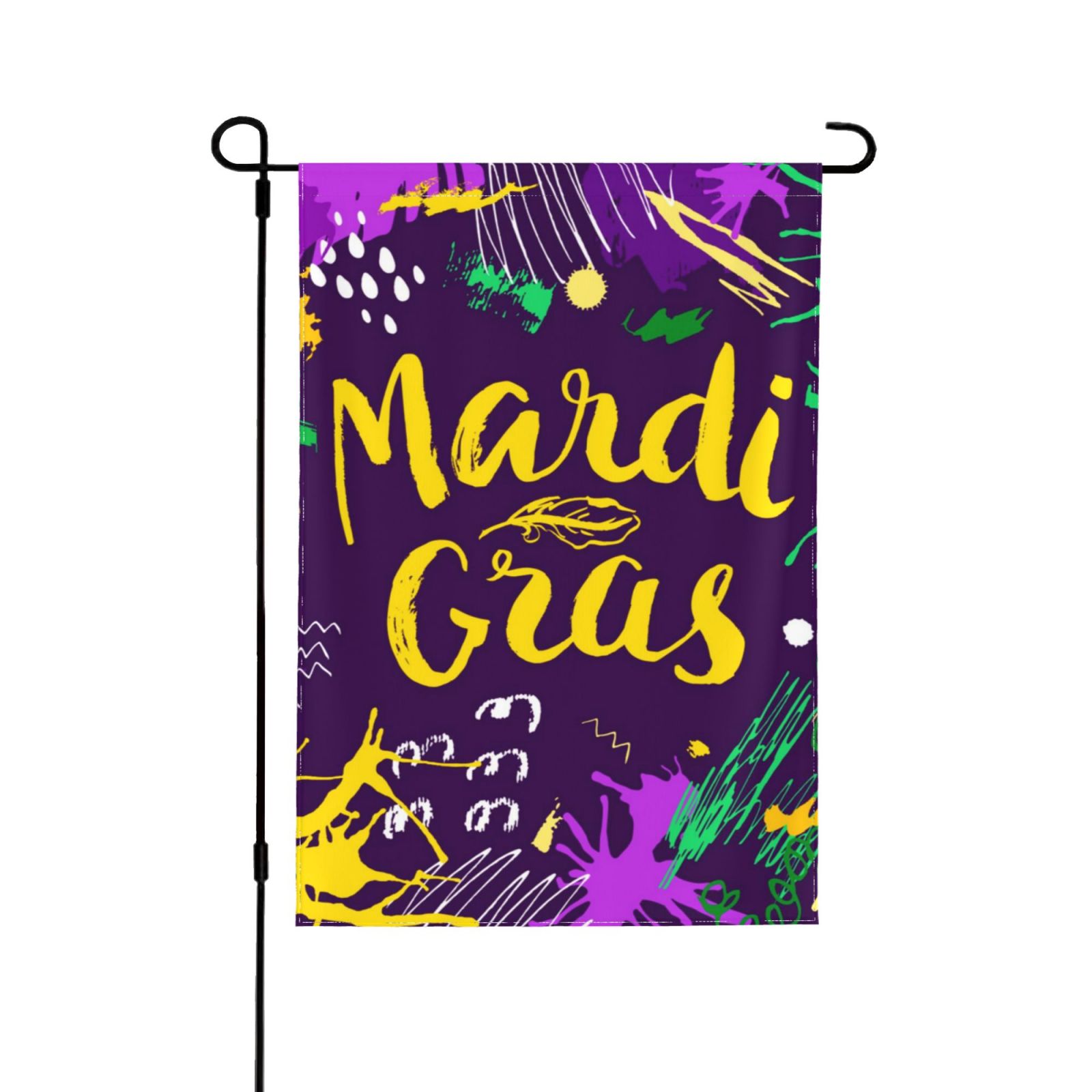 mardi gras garden flags