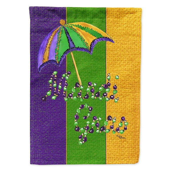 Mardi Gras Garden Flag