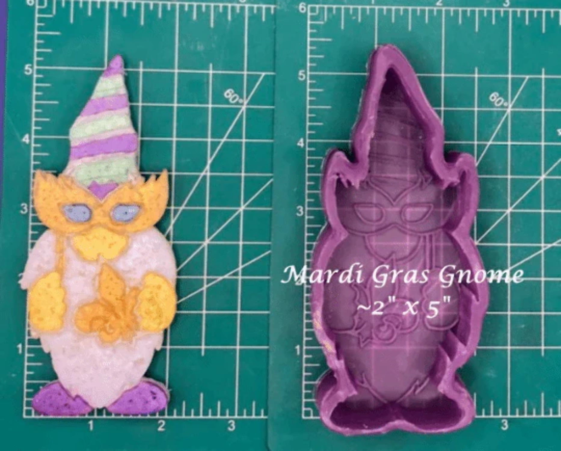 Mardi Gras Gnome Silicone Freshie Mold