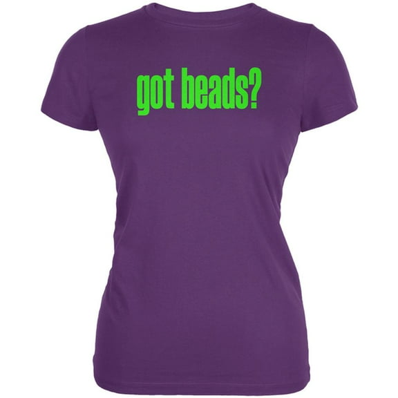 Mardi Gras Got Beads Juniors Soft T Shirt