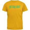 thumbnail image 1 of Mardi Gras Got King Cake Gold Adult T-Shirt - Small, 1 of 1