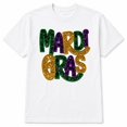 thumbnail image 1 of Mardi Gras Graphic T-Shirt, Unisex Classic Fit Celebration Tee, 1 of 9