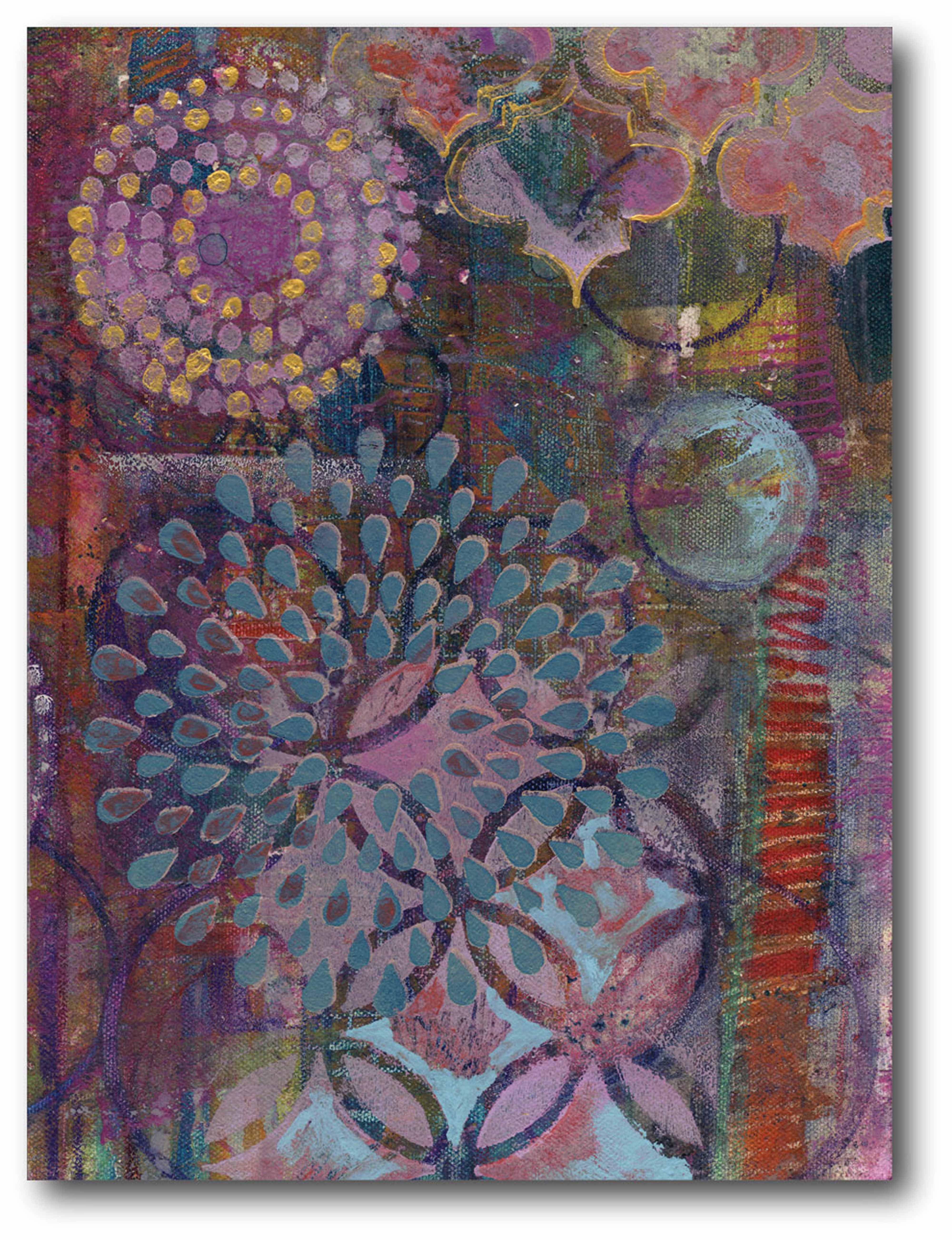 Mardi Gras I abstract Gallery-Wrapped Canvas Wall Art, 16x20