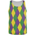 thumbnail image 1 of Mardi Gras Jester Costume All Over Mens Tank Top Multi MD, 1 of 2