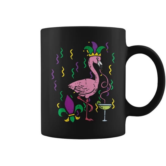 Mardi Gras Jester Flamingo Carnival Bird Women Coffee Mugs