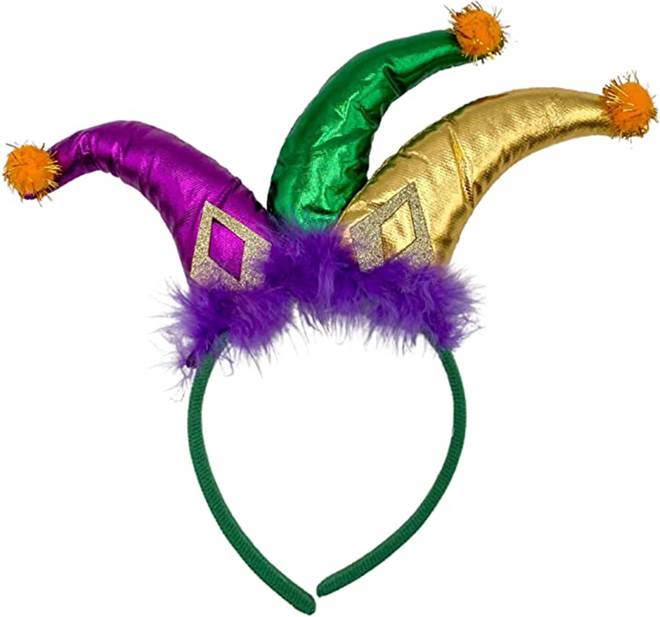 Mardi Gras Jester Headband, Party Hair Accessories, One Size Fits Most