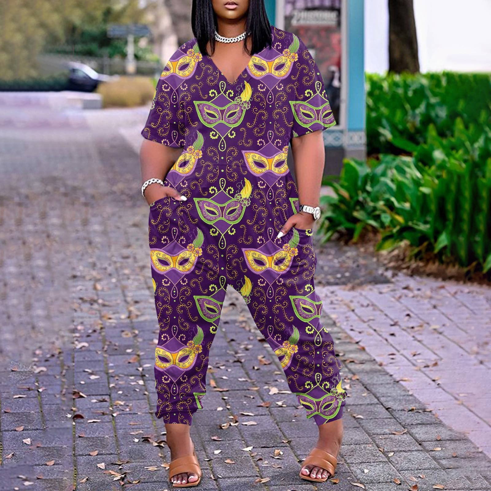 plus size mardi gras pants