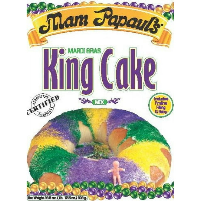 mardi gras king cake praline