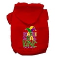thumbnail image 1 of Pet Dog  Cat Hoodie Screen Printed, "Mardi Gras King", 1 of 11