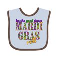 thumbnail image 1 of Inktastic Mardi Gras Let the Good Times Roll Boys or Girls Baby Bib, 1 of 4