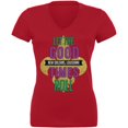 thumbnail image 1 of Mardi Gras Let the Good Times Roll Juniors V-Neck T Shirt Red X-LG, 1 of 1