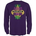 thumbnail image 1 of Mardi Gras Let the Good Times Roll Mens Long Sleeve T Shirt Purple X-LG, 1 of 1