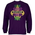 thumbnail image 1 of Mardi Gras Let the Good Times Roll Mens Sweatshirt Purple MD, 1 of 2