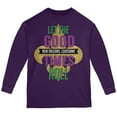 thumbnail image 1 of Mardi Gras Let the Good Times Roll Youth Long Sleeve T Shirt Purple YXL, 1 of 2